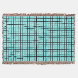 Manta Modern_Squares (c) Turquoise_Blue-Blanket_
