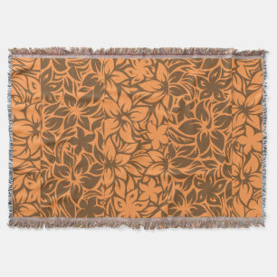 Manta Moloaa Bay Havaiana Hibiscus Tonal Stripes Blanket