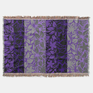 Manta Moloaa Bay Hawaiian Hibiscus Striped Blankets