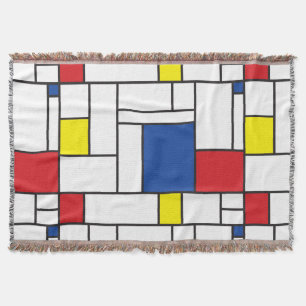 Manta Mondrian Minimalist Geométrico De Stijl Modern Art