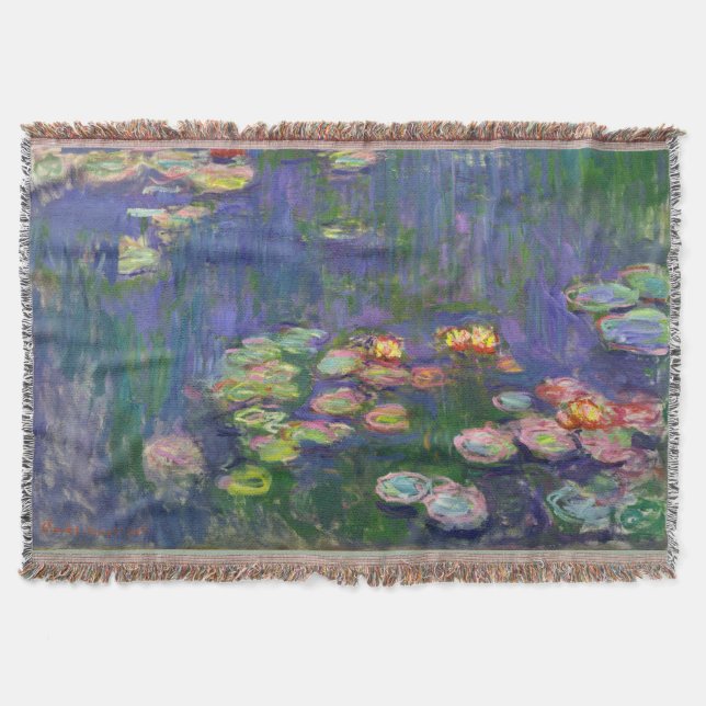 Manta Monet Water Lily - Pintura de plataforma (Frente)