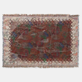 Manta Motif Asiático Tradicional Origami