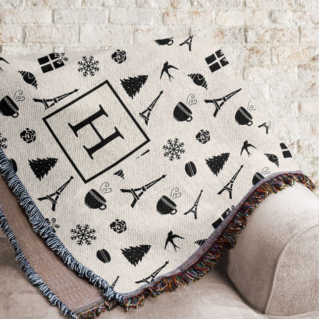 Manta Natal em Paris | Monograma (Criador carregado)