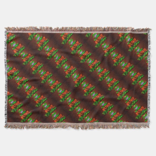 Manta Neon Tenha Um Feliz Natal (Frente)