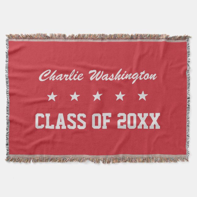 Manta Nome da graduação, ano & cobertura feitos sob (Frente)