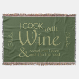 Manta Nome personalizado de cotação de vinho lança cober