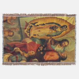 Manta Nossa Senhora de Guadalupe Virgem Maria Pintada po