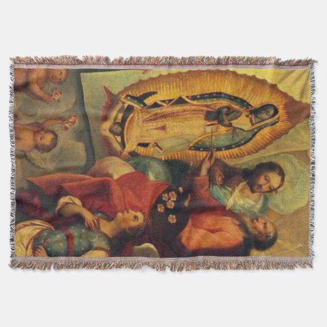 Manta Nossa Senhora de Guadalupe Virgem Maria Pintada po (Frente)