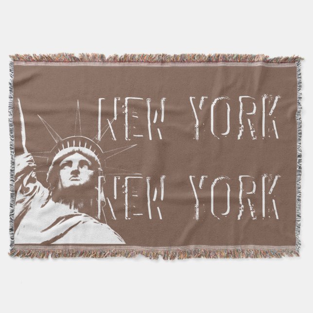 Manta Nova York Blanket NYC Estátua da Liberdade (Frente)