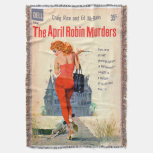 Manta O cobrir do romance de polpa Robin Murders de abri
