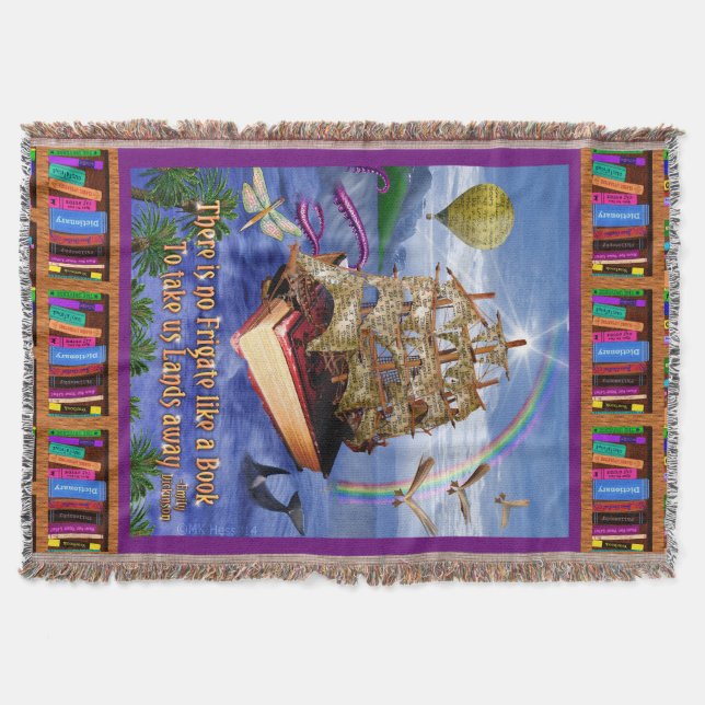 Manta Oceano do navio do livro das citações do poema de (Frente)