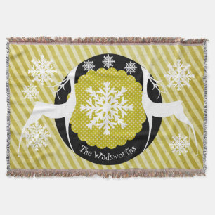 Manta Oh Deer Strike Holiday Throw
