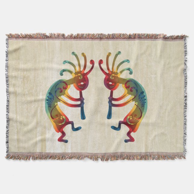 Manta Ornamentos KOKOPELLI + suas ideias (Frente)