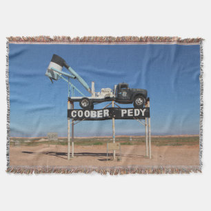 Manta Outback Austrália Coober Pedy - Sinal de Cidade Fa