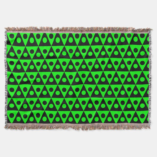 Manta Padrão 260514 - Verde em preto (Frente)