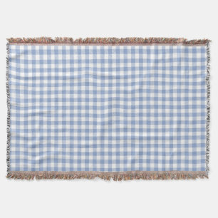 Manta Padrão clássico Gingham azul verificado