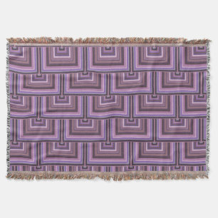 Manta Padrão de escalas quadradas das faixas de Mauve
