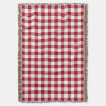 Padrão De Gingham Verificado Em Vermelho E Branco
