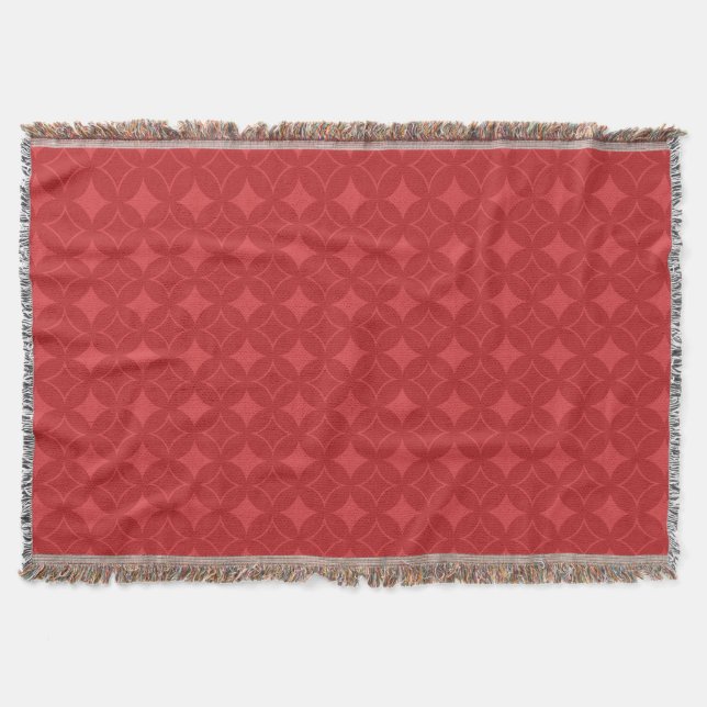 Manta Padrão de shippo vermelho (Frente)