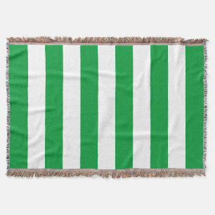 Manta Padrão de Stripes Verde de Kelly