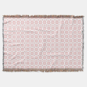 Manta Padrão Divertido Fofo Rosa e Branco