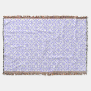 Manta Padrão Geométrico Azul Pastel Periwinkle