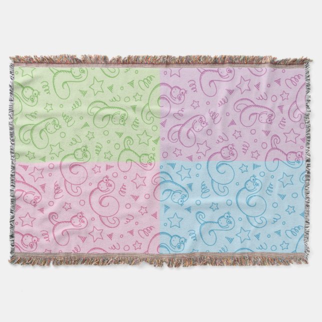 Manta padrões com cobras (Frente)