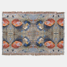 Manta Padrões de folhas e conchas marítimas, II