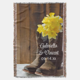 Manta País dos Daffodils Amarelos - Casamento Ocidental
