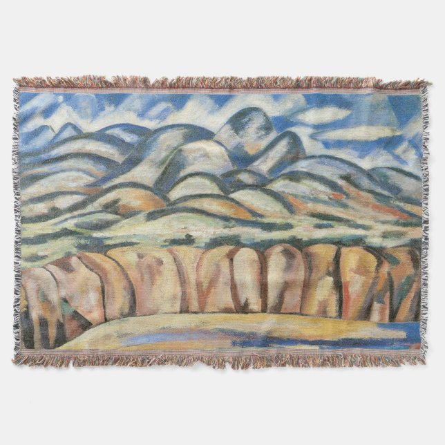 Manta Paisagem, Novo México por Marsden Hartley, Arte Fi (Frente)