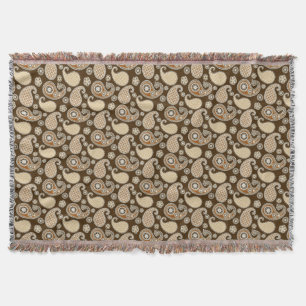 Manta Paisley, Chocolate Brown e Tan