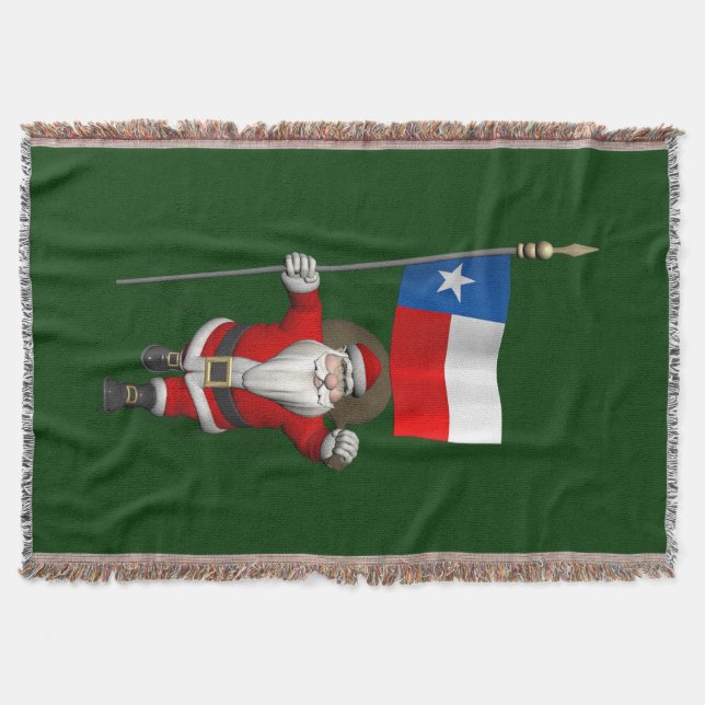 Manta Papai Noel Com Alferes Do Texas (Frente)