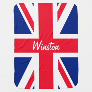 Manta Para Bebe Reino Unido União Jack British Flag Personalizado