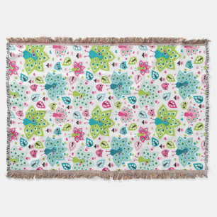 Manta pássaro e coruja do pavão