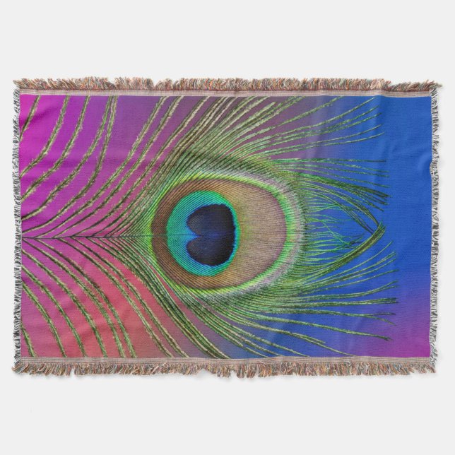 Manta Pena de cauda de um pavão (Frente)