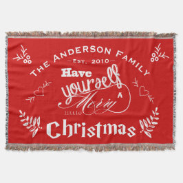 Manta Personalize Tenha Seu Feliz Natal