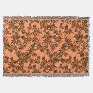 Manta Pineapple Camo Hawaiai Throw Blanket