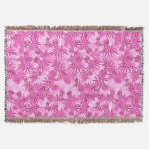 Manta Pineapple Camo Hawaiai Throw Blanket