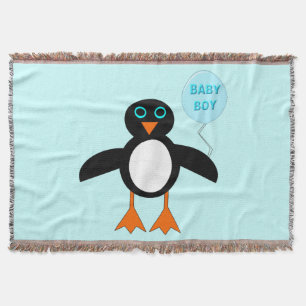 Manta Pinguim-pinguim-pinguim-azul-bonito