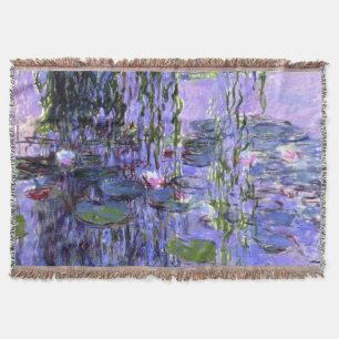 Manta Pintura da flor dos lírios de água do