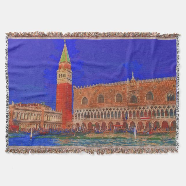 Manta Pintura da Piazzetta na Praça da rua (Frente)