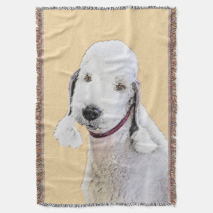 Manta Pintura de Bedlington Terrier - Arte de Cachorro O