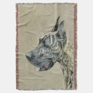 Manta Pintura de Great Dane (Brindle) - Arte Original de