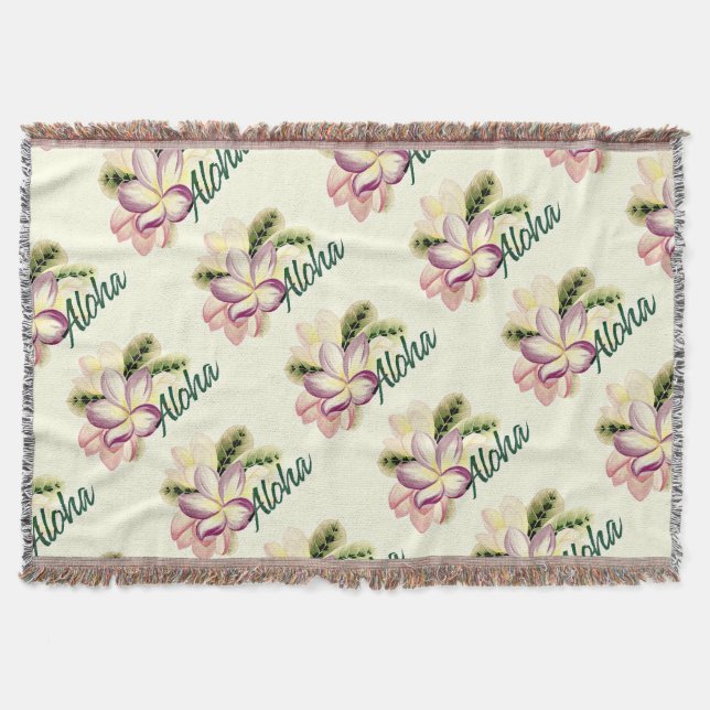 Manta Plumeria Aloha (Frente)