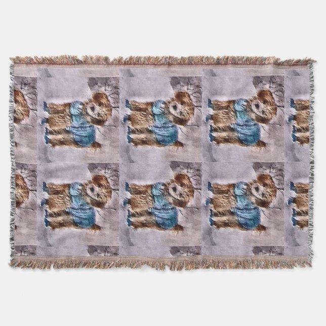 Manta Poodle Christmas Art (Frente)