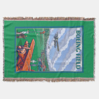 Poster das viagens vintage do campo de Boeing