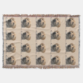 Manta Presentes de Arte do Retriever Labrador Amarelo