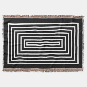 Manta Preto e branco minimalistas