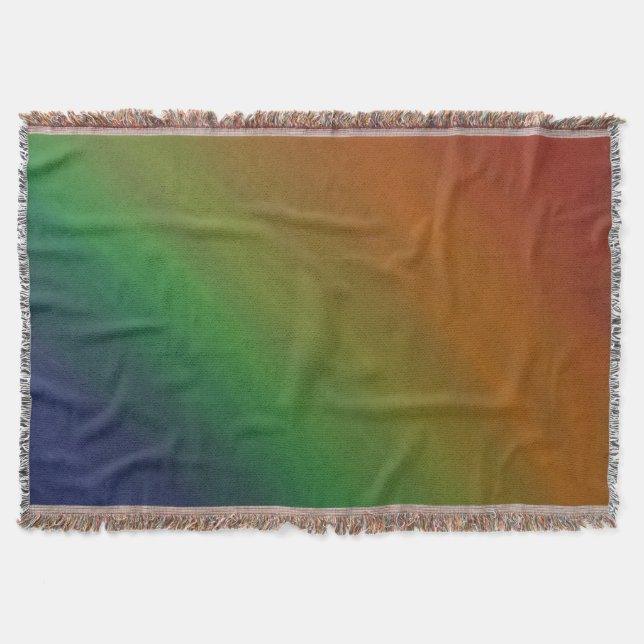 Manta Rainbow Ombre | Abstrato de Sinalizador do Orgulho (Frente)