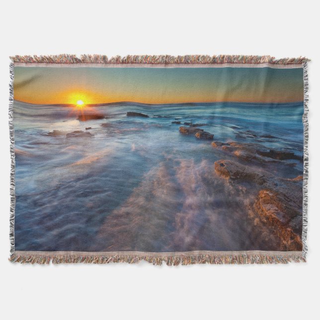 Manta Raios de sol iluminam o Oceano Pacífico (Frente)